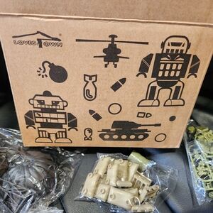 Green and Tan Building Blocks Set for Creative Play